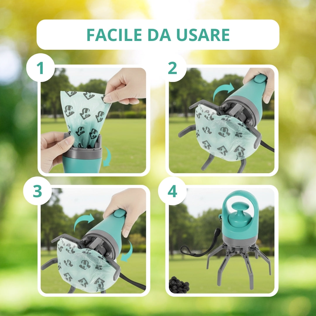Raccogli Escrementi Portatile per Cani