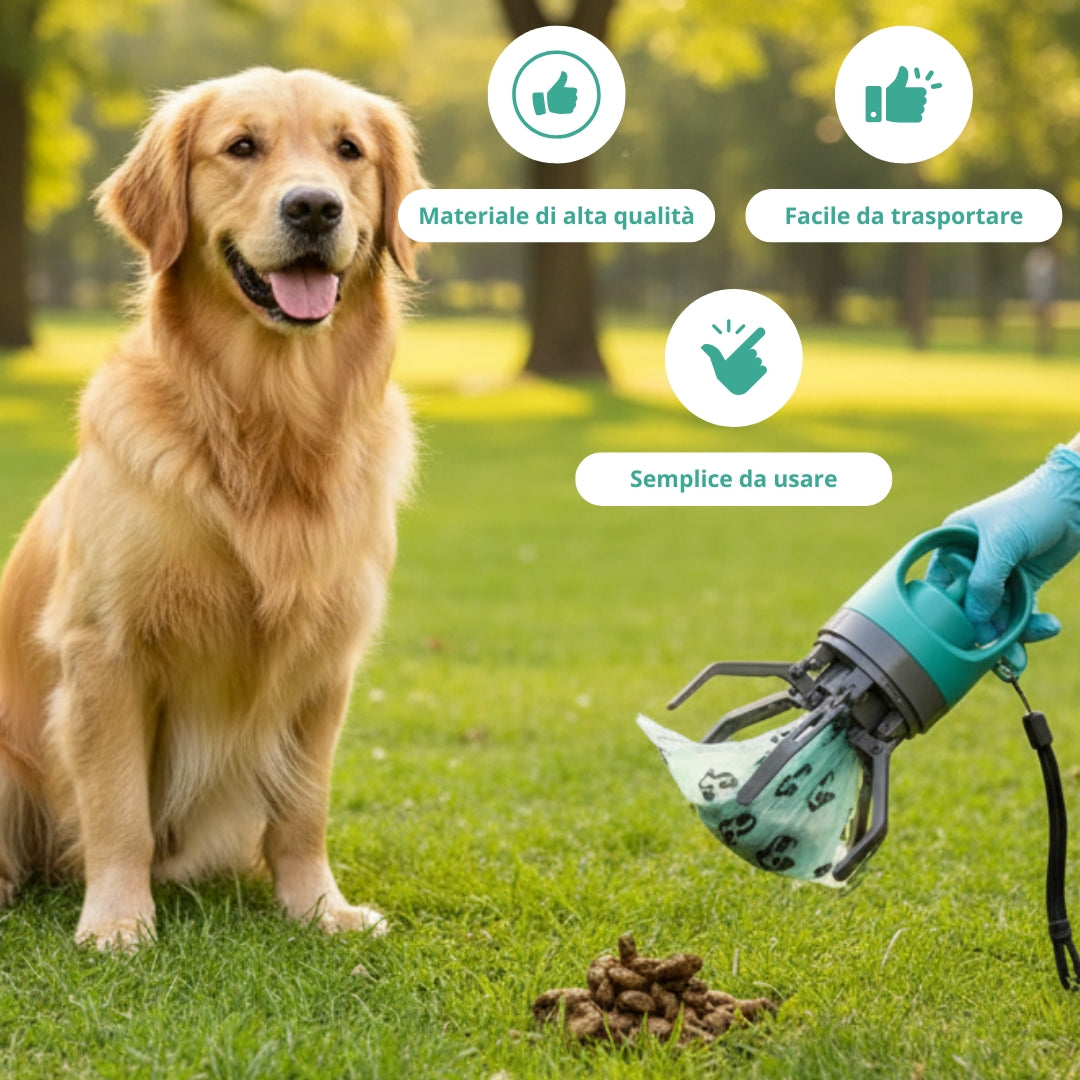 Raccogli Escrementi Portatile per Cani